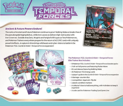 Pokemon Scarlet & Violet Temporal Forces: Elite Trainer Box (Blue)